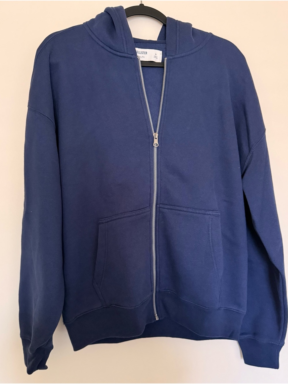 Hollister Men's/Women's Deep Navy Full-Zip Hoodie Jacket